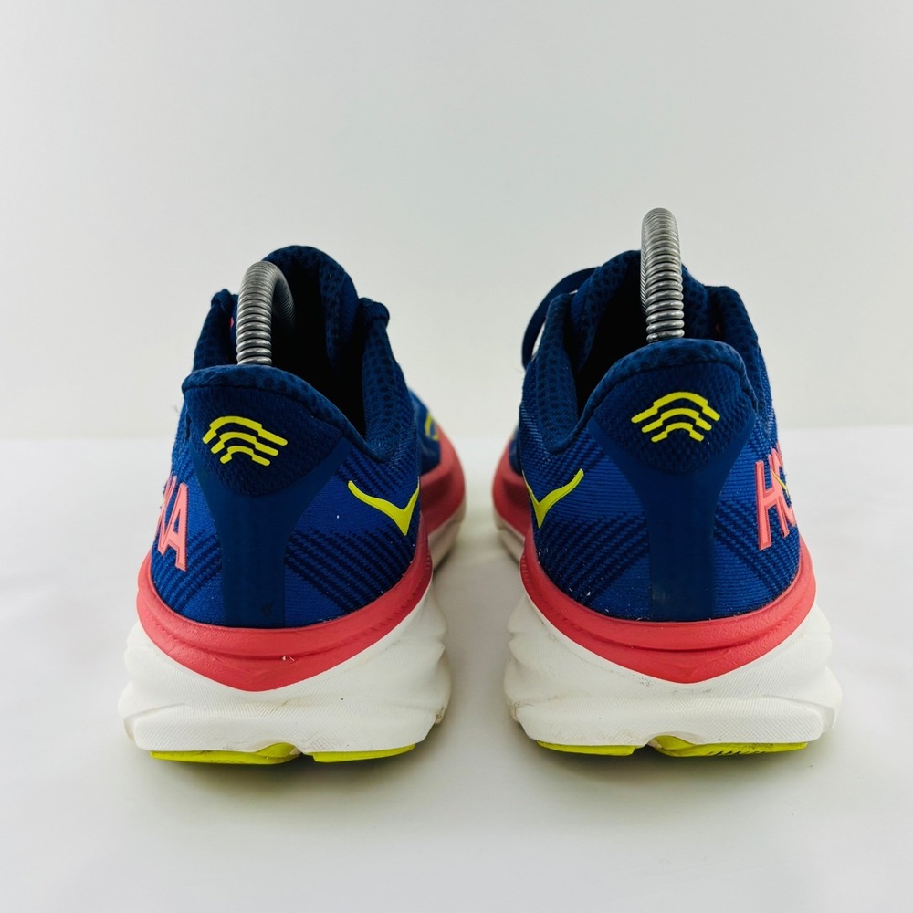 Hoka One One Clifton 9 Women's Size 10B Running Shoes Blue Coral Sneakers - Picture 6 of 11